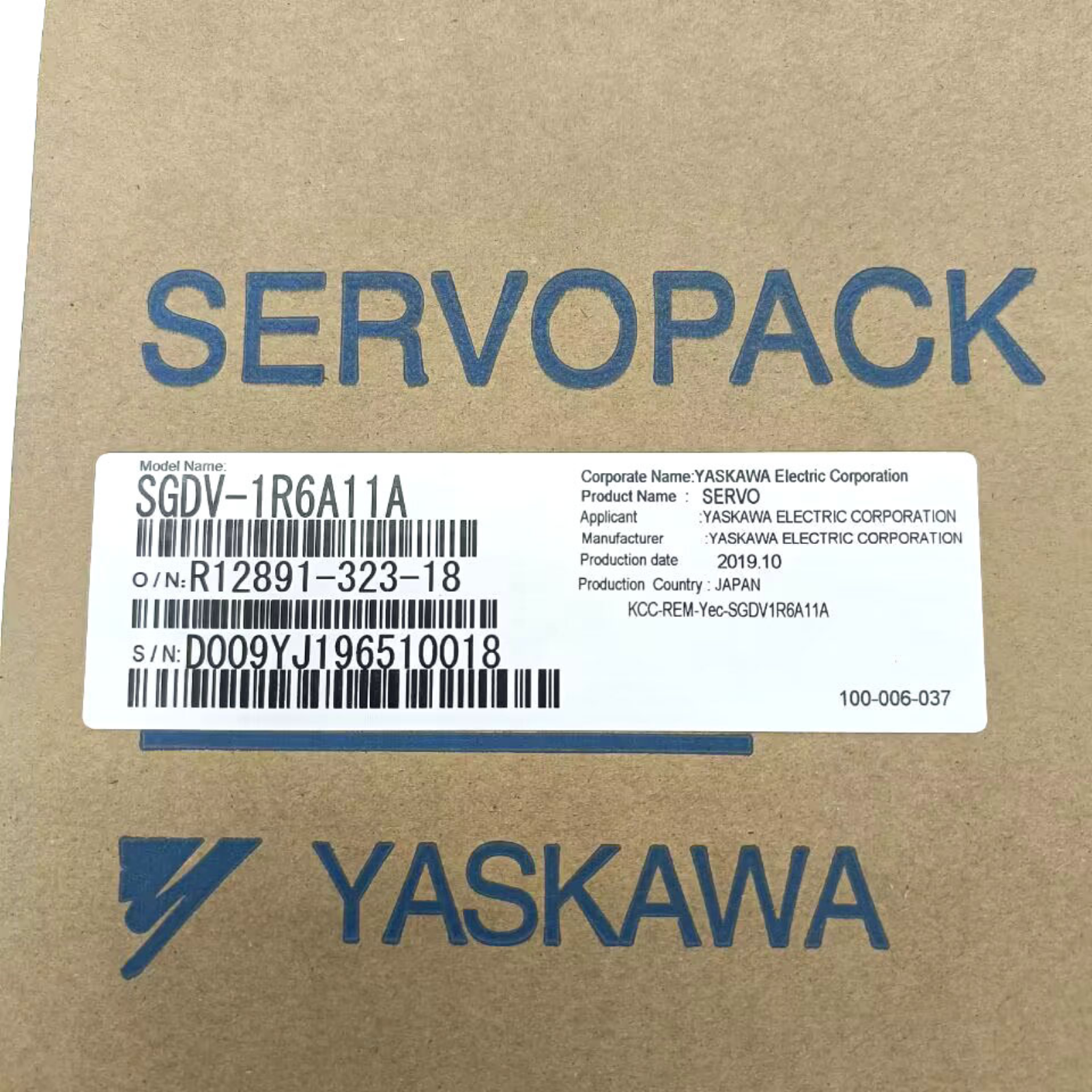 Yaskawa SGDV-1R6A11A Servo Drive