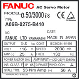 A06B-0275-B410 Fanuc servo motor